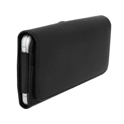 Etui za pametni telefon na pasu, držalo za kartice do 5,5 palcev - črno