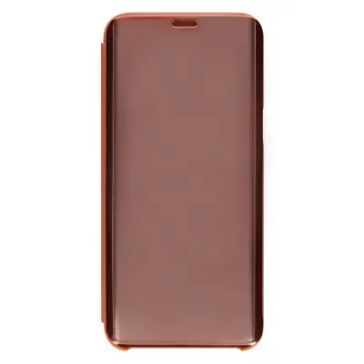 Preklopna torbica, zrcalna torbica za Samsung Galaxy S8 Plus, glej skozi sprednji preklop – roza