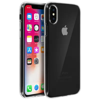 Etui za iPhone X / XS silikonski gel prilagodljiv ultra tanek 0,3 mm prozoren
