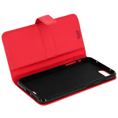Ovitek Flip wallet, tanek ovitek za iPhone 7 Plus/ 8 Plus, silikonsko ohišje – rdeča