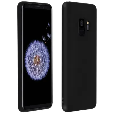 Ovitek TPU soft, mat zadnji pokrov za Samsung Galaxy S9 – črn