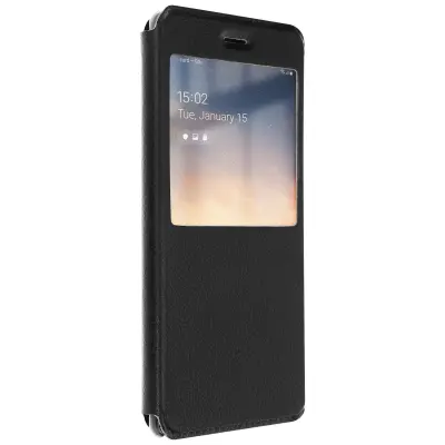 Ultra tanek etui Clear View za Samsung Galaxy Note 8 - črn