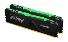 KINGSTON Fury Beast RGB DDR4 komplet 16 GB (2 x 8 GB) - 3000 MHz - C15 pomnilnik za računalnik