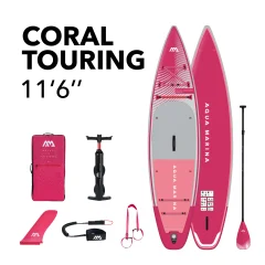Aqua Marina napihljiv  SUP CORAL TOURING 11’6”, BT-23CTPR, Raspberry