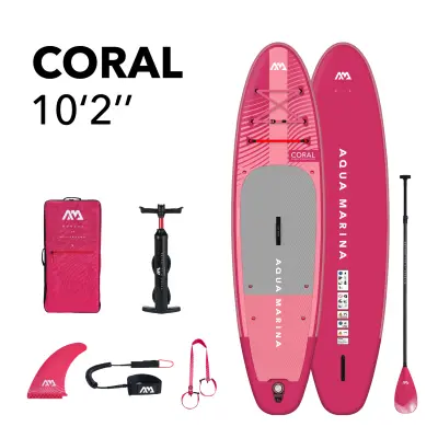 Aqua Marina napihljiv  SUP CORAL 10’2”, BT-23COPR,  Raspberry