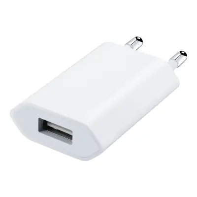 USB adapter za stenski polnilec 1A - bel