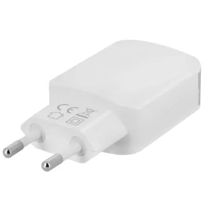 Stenski polnilec z 2x USB vhodi 1A 2.1A