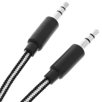 Aux avdio kabel Jack moški / moški 3,5 mm dolžine 1 m, črn