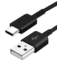 USB v USB Type C Originalni črni kabel za polnjenje in sinhronizacijo Samsung EP-DW700CWE