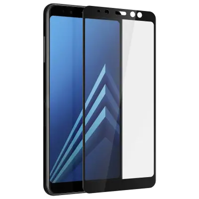 Kaljeno zaščitno steklo za Samsung Galaxy A8 9H Black Contour