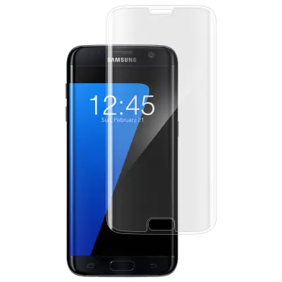 Prozorna zaščita zaslona iz ukrivljenega kaljenega stekla za Samsung Galaxy S7 Edge