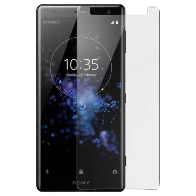 Zaščitno steklo iz kaljenega stekla za Sony Xperia XZ2, trdota 9H, odporno na drobljenje