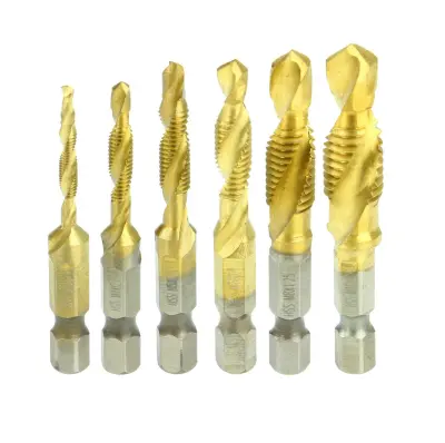 3v1 set 6 delni HEX svedrov M3-M10 za izdelavo navojev