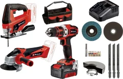 Einhell TE-TK 18/3 Li Kit JS+CD+AG Power X-Change  4257241 komplet orodja  v torbi