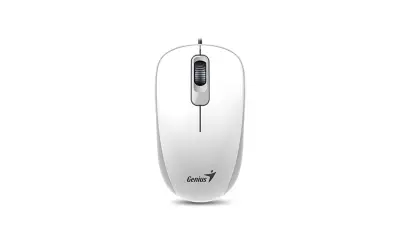 Genius DX-120 USB bela, optična, 3 gumbi Miška