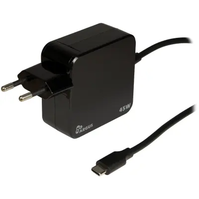 INTER-TECH PD-2045 USB-C PD 5-20V 45W 1,8m (črn) polnilec