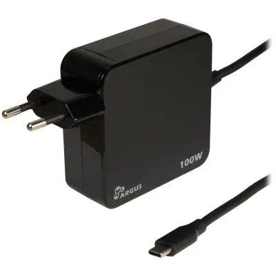 INTER-TECH PD-2100 USB-C PD 5-20V 100W 1,8m (črn) polnilec
