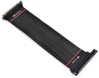 Thermaltake  PCIe vzpenjalni kabel  PCIe 4.0  PCIe x16 vtič\, PCIe x16 vtičnica  0.30 m  črna  vtičnica pod kotom 90°  AC-058-CO1OTN-C2