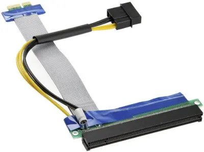 Kolink  PCIe vzpenjalni kabel    PCIe x1 vtič\, PCIe x16 vtičnica\, 4-polni napajalni priključek Molex  0.19 m      CB-106-OK