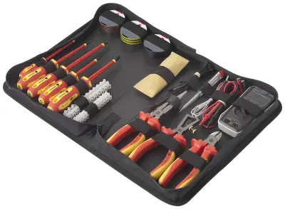 TOOLCRAFT  TO-7762929 komplet orodja električar\, domači mojster v torbi 50-delni