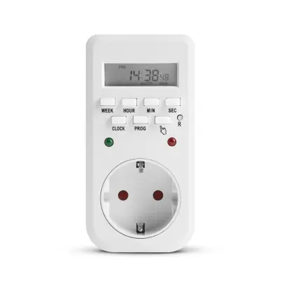 Tedensko digitalno časovno stikalo - timer s sekundnim intervalom 250V 16A 3680W