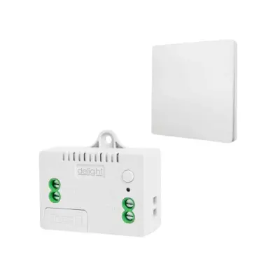 Vgradni brezžični sprejemnik + enojno brezžično stikalo brez uporabe baterij 110 - 230V AC 10A 433 Mhz