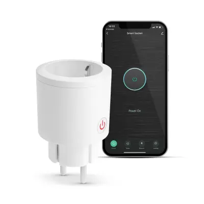 Pametna Wi-Fi vtičnica z merilnikom porabe in časovnikom Amazon Alexa, Google Home, Siri