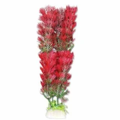 Akvarijska rastlina umetna 20cm rdeča