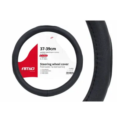 Prevleka za volan črna M (37-39cm)