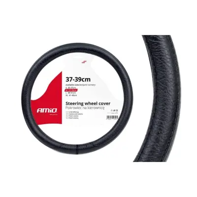 Prevleka za volan črna M (37-39cm)