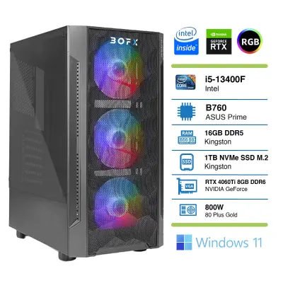 BOFX LEONIS 3 I5-13400F/16GB/1TB/RTX 4060 Ti/W11H namizni računalnik