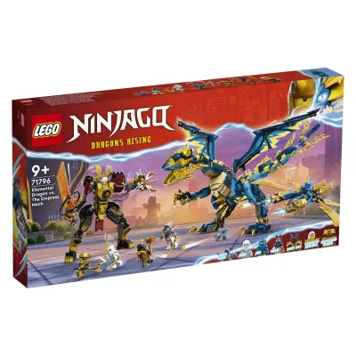 LEGO NINJAGO 71796 Elementarni zmaj proti Imperatorkinemu robotskemu oklepu