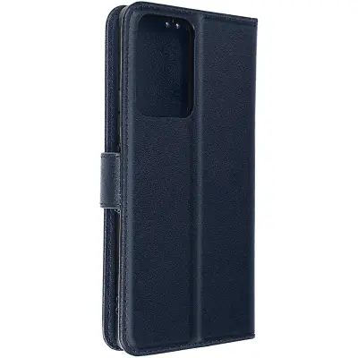 Mornarsko modra preklopna torbica iz pravega usnja z držalom za Xiaomi 13 Lite