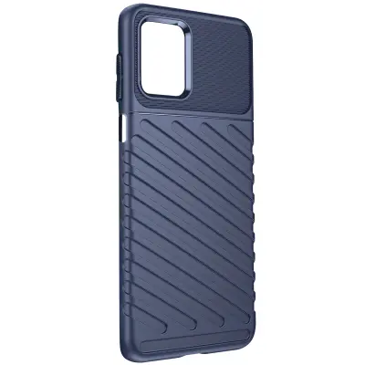 Teksturirano ohišje, nedrsec ucinek, crna za Motorola Moto G53, G13, G23