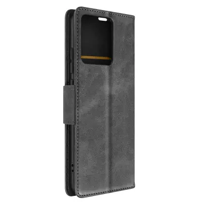 Siva denarnica iz umetnega usnja s podporo za video za Xiaomi Redmi Note 12