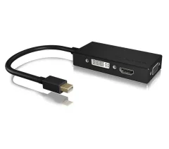 ICY BOX monitor adapter [1x moški konektor mini Displayport - 1x DVI\, ženski konektor VGA\, ženski konektor HDMI] IB-AC1032