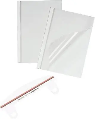 Mapa za toplotno vezavo 12mm bela gbc optimal 1/1 + sponka za reg. tc081270