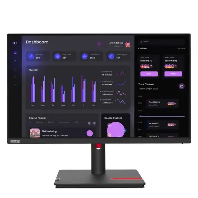 LENOVO ThinkVision T24i-30 23.8inch IPS 1920x1080 16:9 1000:1 250cd/m2 6ms 1xHDMI 1.4 1xDP 1.2 1xVGA USB Hub 60Hz 99sRGB 3y
