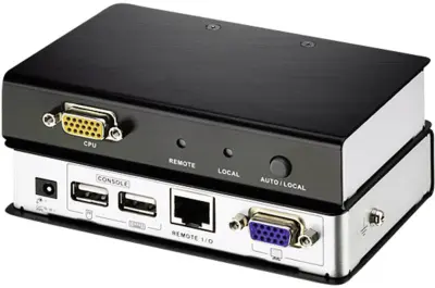 ATEN KVM adapter [1x ženski konektor VGA - 1x ženski konektor VGA, RJ45 vtičnica, ženski konektor USB 2.0 tipa a, ženski konektor USB 2.0 tipa a] črna