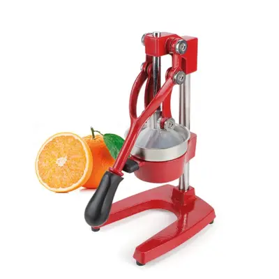 Ročni ožemalnik - stiskalnica za pomaranče ghisa h39cm / rdeč / kovina,inox