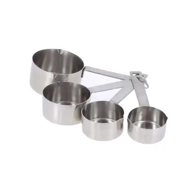 Set 4kos merilne žličke/skodelice 60 - 80 - 125 - 250 ml / inox
