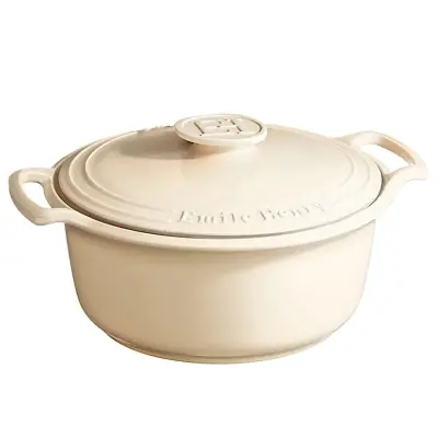 Kozica s pokrovom Sublime Cream 5,8l / 36,8xh31cm / krem / keramika