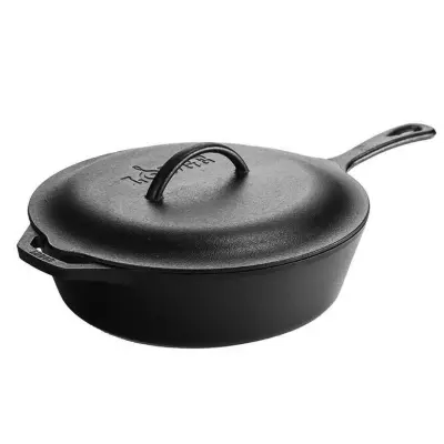 Visoka ponev s pokrovom 31cm Cast Iron / 6,5l / dvojni ročaj / lito železo