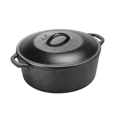 Kozica s pokrovom 26cm Cast Iron / 3l / dvojni ročaj / lito železo