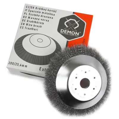 Univerzalni disk mehke krtače za kosilnice in obrezovalnike trave 200×25,4mm