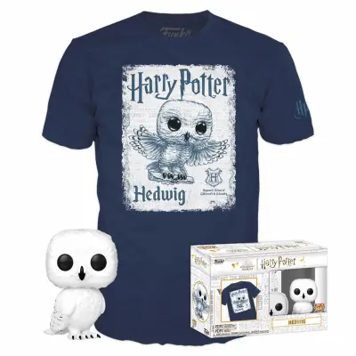 FUNKO POP & TEE: HARRY POTTER - HEDWIG figura & majica