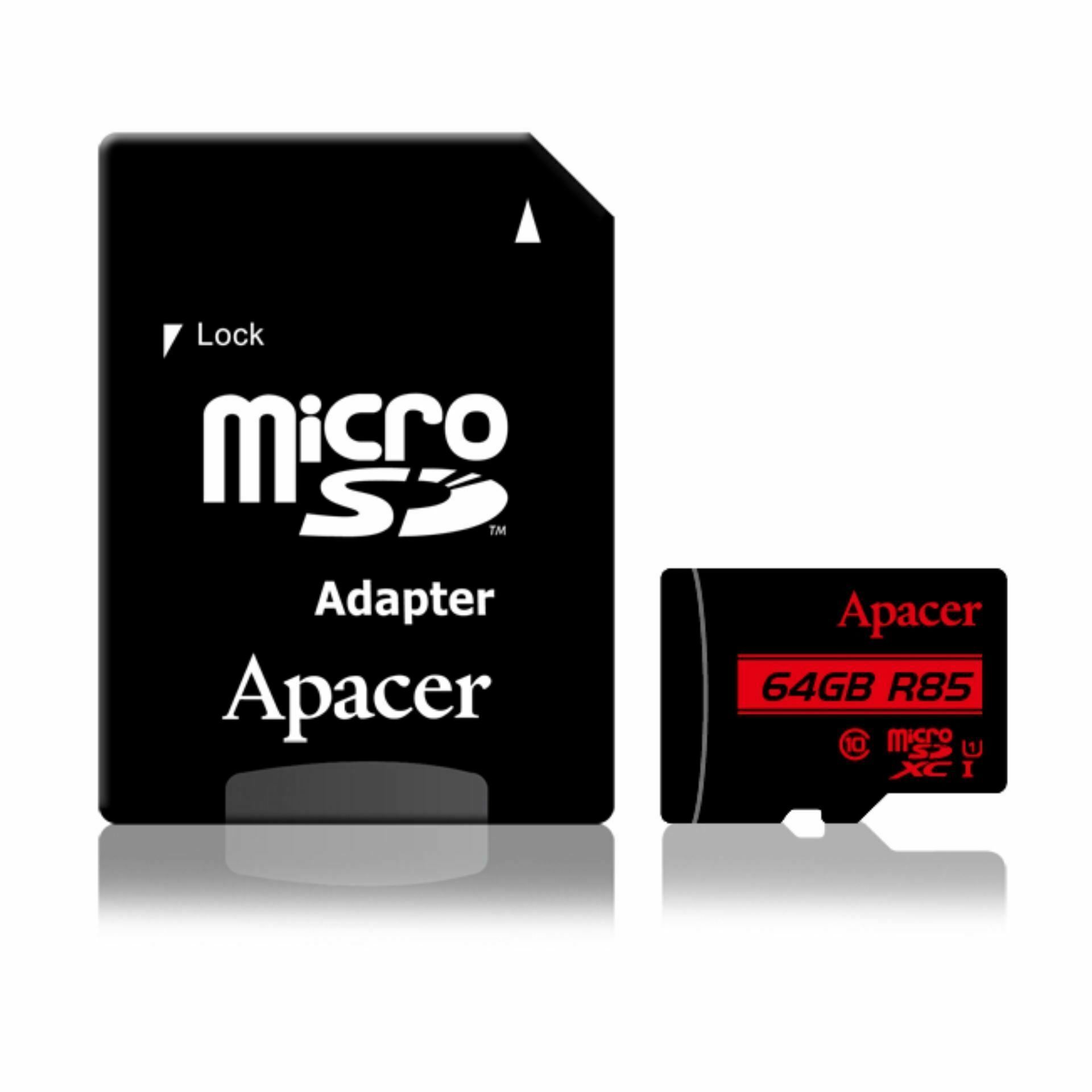 Apacer microSD XC 64GB spominska kart. UHS-I U1 R85 Class 10