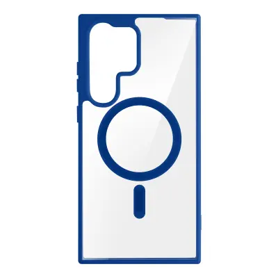 Ovitek MagSafe za Samsung S23 Ultra Rigid Back Matte Contour Blue