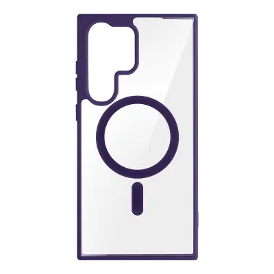 Ovitek MagSafe za Samsung S23 Ultra Hard Back Contour temno vijolicen