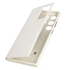 Ovitek za Samsung Galaxy S23 Ultra Window Smart View Wallet Case Original krem